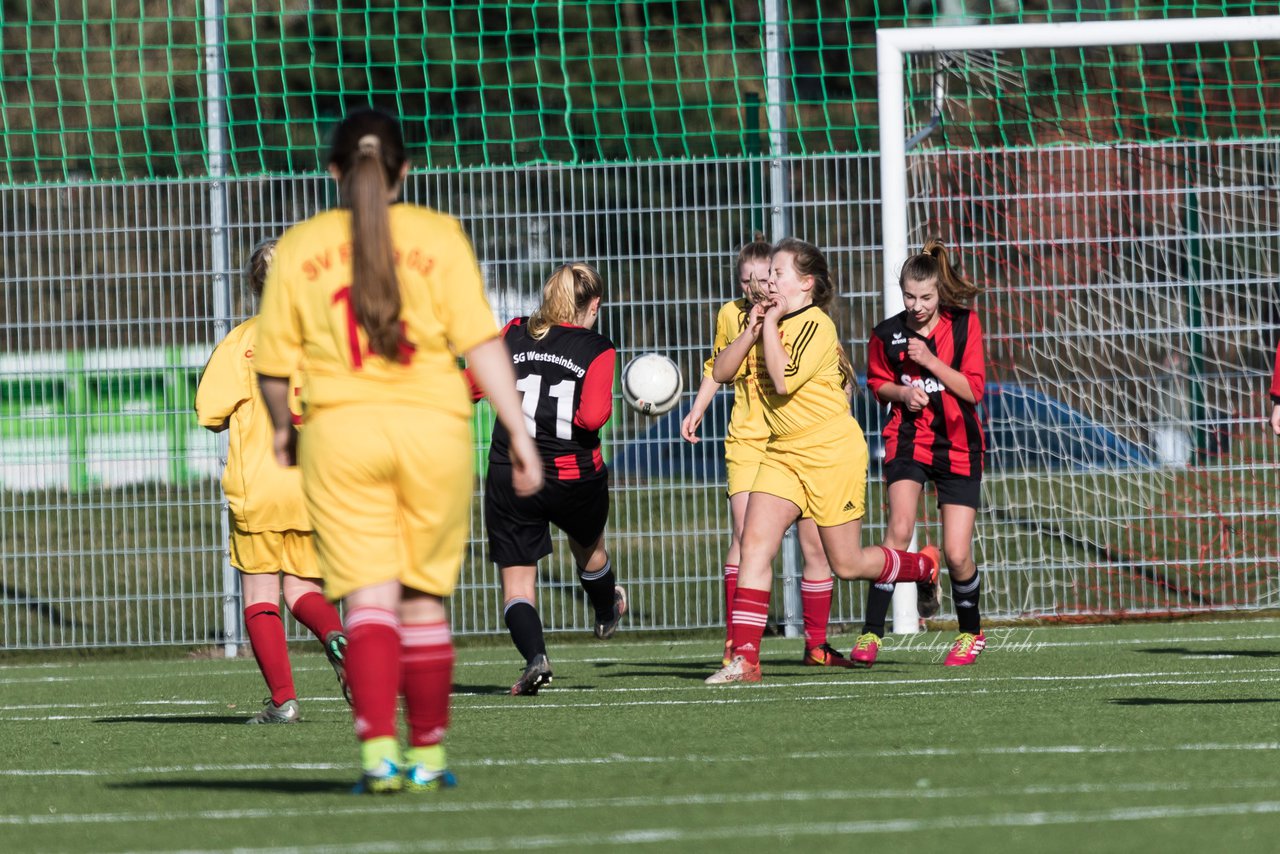 Bild 272 - B-Juniorinnen SG Weststeinburg/Bei - SV Fisia 03 : Ergebnis: 1:2